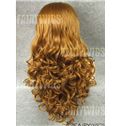 Online Long Blonde Female Wavy Lace Front Hair Wig 24 Inch