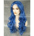 Wonderful Long Colored Female Wavy Lace Front Hair Wig 22 Inch