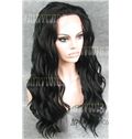 Unique Long Sepia Female Wavy Lace Front Hair Wig 20 Inch