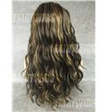 Popurlar Long Brown Female Wavy Lace Front Hair Wig