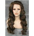 Top-rated Long Brown Female Wavy 20 Inch Lace Front Hair Wig
