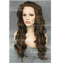 Top-rated Long Brown Female Wavy 20 Inch Lace Front Hair Wig