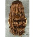 New Style Long Brown Female Wavy Lace Front Hair Wig 20 Inch