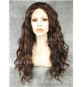 Discount Long Brown Female Wavy Lace Front Hair Wig 22 Inch