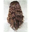 Discount Long Brown Female Wavy Lace Front Hair Wig 22 Inch