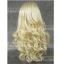 Glamorous Long Blonde Female Wavy Lace Front Hair Wig 22 Inch