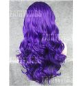 New Fashion Long Colored Female Wavy Lace Front Hair Wig 22 Inch