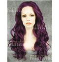 Gracefull Long Red Female Wavy Lace Front Hair Wig 22 Inch