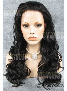 Top-rated Long Sepia Female Wavy Lace Front Hair Wig 22 Inch
