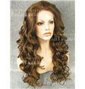 Fabulous Long Brown Female Wavy Lace Front Hair Wig 20 Inch