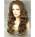 Fabulous Long Brown Female Wavy Lace Front Hair Wig 20 Inch