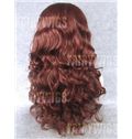 Trendy Long Brown Female Wavy Lace Front Hair Wig 22 Inch