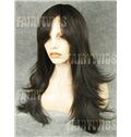Dynamic Feeling from Long Sepia Female Wavy Lace Front Hair Wig 22 Inch