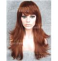 Sketchy Long Red Female Wavy Lace Front Hair Wig 22 Inch