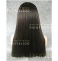 Multi-function Long Sepia Female Straight Lace Front Hair Wig 20 Inch