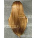 Mysterious Long Blonde Female Straight Lace Front Hair Wig 22 Inch