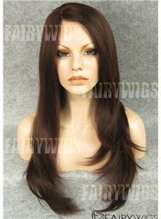 Dream Long Brown Female Wavy Lace Front Hair Wig 22 Inch