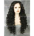 New Style Long Black Female Wavy Lace Front Hair Wig 22 Inch
