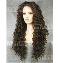 Popurlar Long Sepia Female Wavy Lace Front Hair Wig 22 Inch