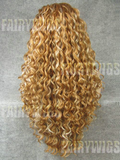 Stunning Long Blonde Female Wavy Lace Front Hair Wig 24 Inch