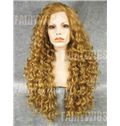 Mysterious Long Blonde Female Wavy Lace Front Hair Wig 24 Inch