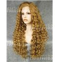 Mysterious Long Blonde Female Wavy Lace Front Hair Wig 24 Inch