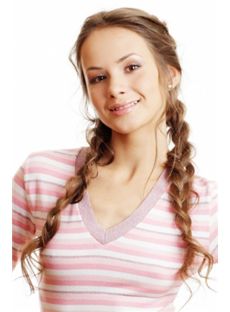 Grand Long Brown Female Wavy Celebrity Hairstyle