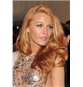 Lastest Trend Long Blonde Female Wavy Celebrity Hairstyle 20 Inch