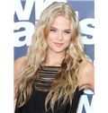Super Smooth Long Blonde Female Wavy Celebrity Hairstyle 22 Inch