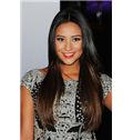 Top Quality Long Black Female Straight Celebrity Hairstyle 22 Inch