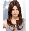 Lustrous Long Brown Female Wavy Celebrity Hairstyle 20 Inch