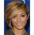 Noble Short Blonde Female Straight Celebrity Hairstyle 12 Inch