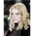 Beautiful Medium Blonde Female Wavy Celebrity Hairstyle 16 Inch