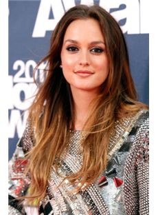Simple Long Brown Female Wavy Celebrity Hairstyle