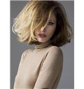 Wholesale Short Blonde Female Wavy Celebrity Hairstyle 12 Inch