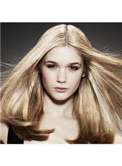 Lovely Medium Blonde Female Wavy Vogue Wigs 16 Inch
