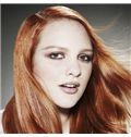 Impressive Long Red Female Straight Vogue Wigs 20 Inch