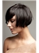 Mysterious Short Black Female Straight Vogue Wigs 8 Inch 
