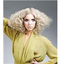 Ancient Short Blonde Female Wavy Vogue Wigs 10 Inch
