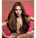 Super Smooth Long Brown Female Wavy Vogue Wigs 26 Inch