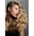 New Impressive Medium Blonde Female Wavy Vogue Wigs 18 Inch