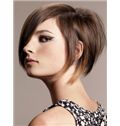 Gorgeous Short Brown Female Straight Vogue Wigs 12 Inch