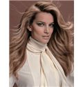 Sketchy Long Brown Female Wavy Vogue Wigs 20 Inch