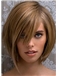Capless Medium Brown Female Straight Vogue Wigs 14 Inch
