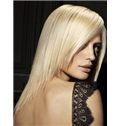 Sparkling Medium Blonde Female Straight Vogue Wigs 18 Inch
