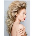 Inexpensive Long Blonde Female Wavy Vogue Wigs 20 Inch