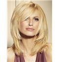 Trendy Medium Blonde Female Wavy Vogue Wigs 14 Inch