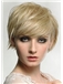 Sparkling Short Blonde Female Straight Vogue Wigs 8 Inch