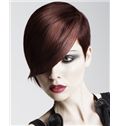 Shining Short Brown Female Straight Vogue Wigs 10 Inch
