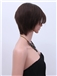 Shining Short Brown Female Straight Vogue Wigs 10 Inch